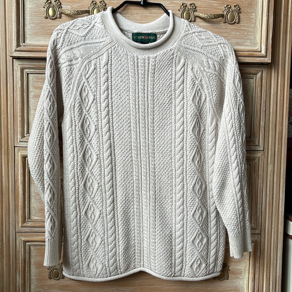 CABLE-KNIT ROLLNECK SWEATER - Picture 7 of 9